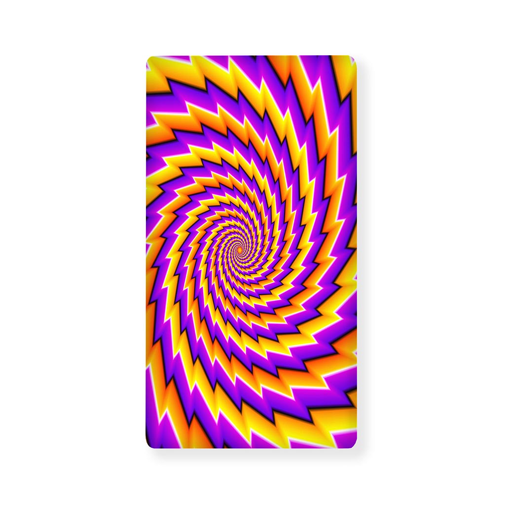 Yellow Twisted Moving Optical Illusion Baby Crib Sheet