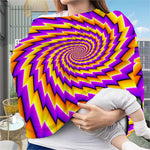 Yellow Twisted Moving Optical Illusion Baby Seat Cover