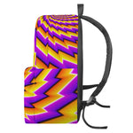 Yellow Twisted Moving Optical Illusion Backpack