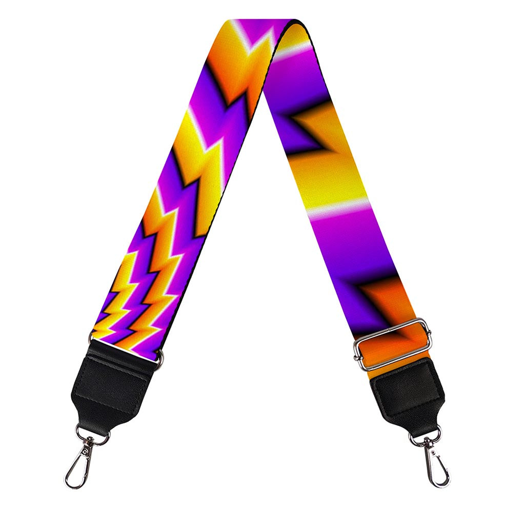 Yellow Twisted Moving Optical Illusion Bag Strap