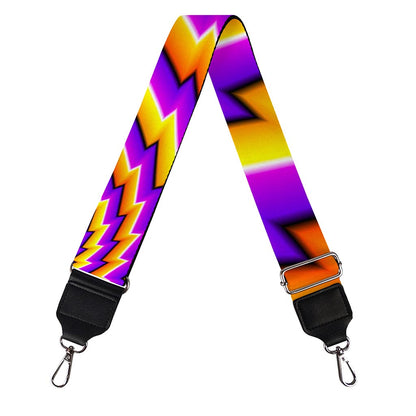 Yellow Twisted Moving Optical Illusion Bag Strap