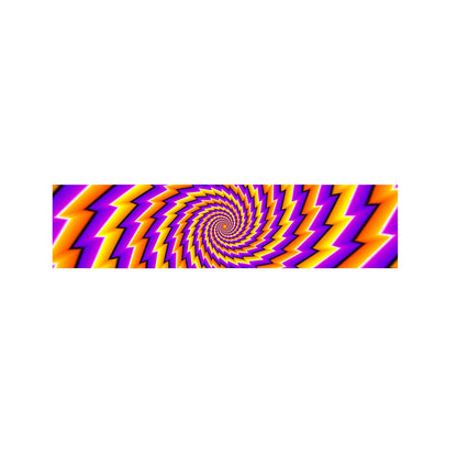 Yellow Twisted Moving Optical Illusion Bed Runner