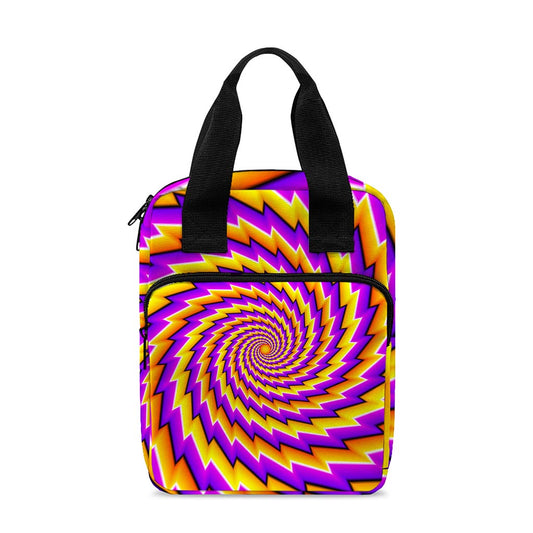 Yellow Twisted Moving Optical Illusion Bible Tote Bag