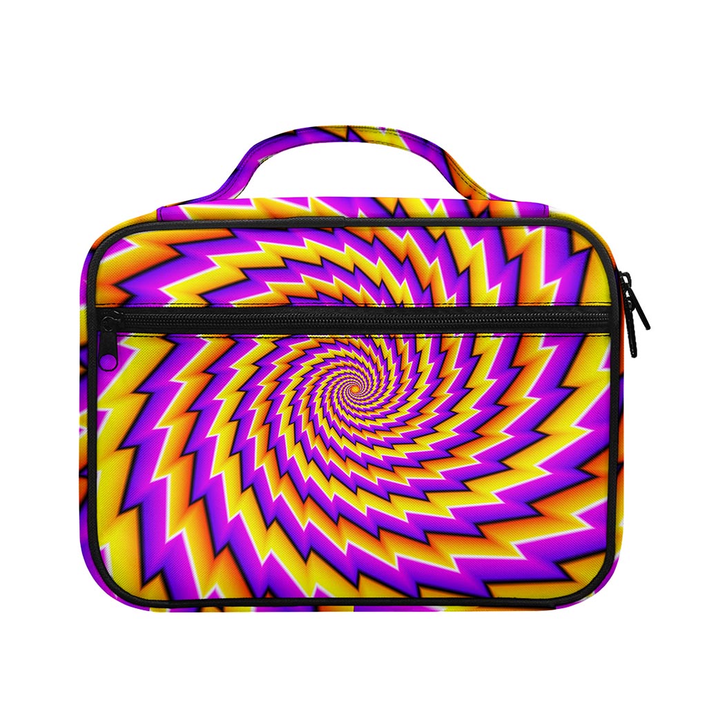 Yellow Twisted Moving Optical Illusion Briefcase Bible Bag