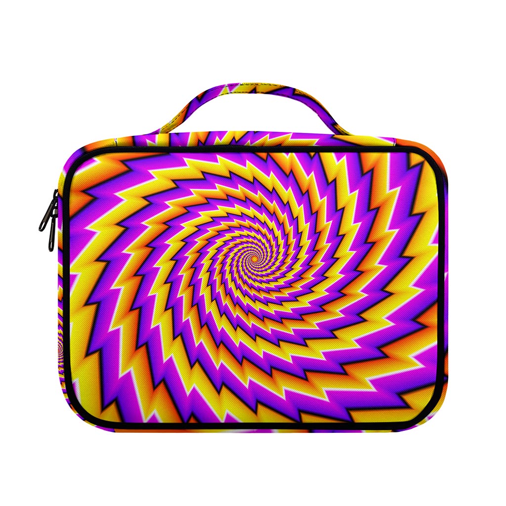 Yellow Twisted Moving Optical Illusion Briefcase Bible Bag