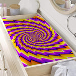 Yellow Twisted Moving Optical Illusion Changing Pad Cover