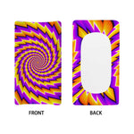 Yellow Twisted Moving Optical Illusion Changing Pad Cover