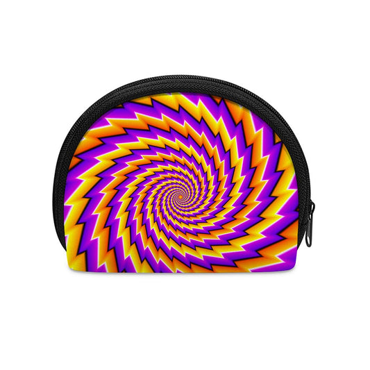Yellow Twisted Moving Optical Illusion Coin Purse