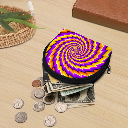 Yellow Twisted Moving Optical Illusion Coin Purse