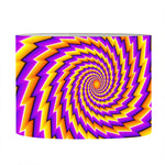 Yellow Twisted Moving Optical Illusion Drum Lamp Shade