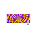 Yellow Twisted Moving Optical Illusion Extended Mouse Pad
