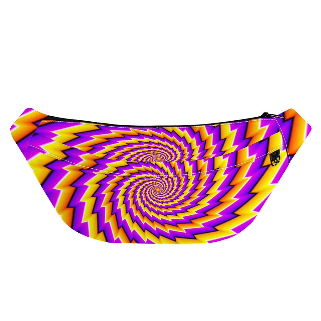 Yellow Twisted Moving Optical Illusion Fanny Pack