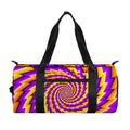 Yellow Twisted Moving Optical Illusion Gym Bag