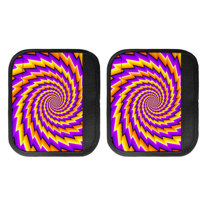 Yellow Twisted Moving Optical Illusion Handle Covers