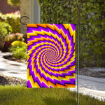 Yellow Twisted Moving Optical Illusion House Flag