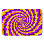 Yellow Twisted Moving Optical Illusion Indoor Door Mat