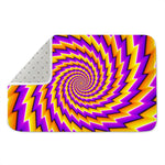 Yellow Twisted Moving Optical Illusion Indoor Door Mat