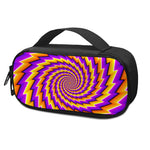 Yellow Twisted Moving Optical Illusion Insulin Cooler Travel Case