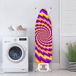 Yellow Twisted Moving Optical Illusion Ironing Board Cover