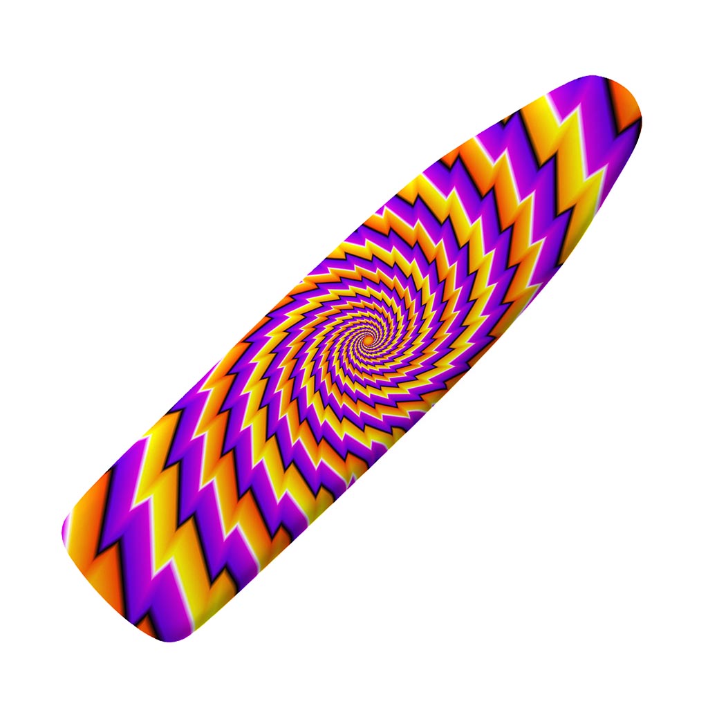 Yellow Twisted Moving Optical Illusion Ironing Board Cover