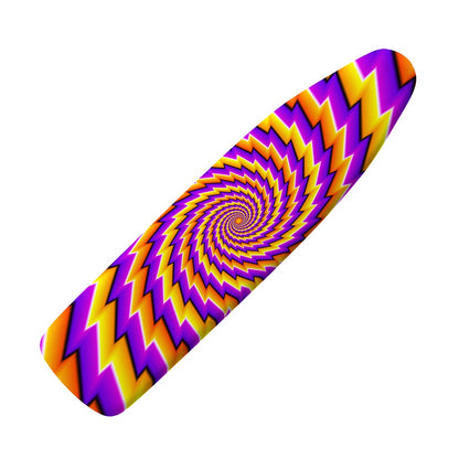 Yellow Twisted Moving Optical Illusion Ironing Board Cover