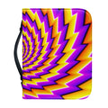 Yellow Twisted Moving Optical Illusion Leather Bible Cover