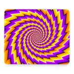 Yellow Twisted Moving Optical Illusion Mouse Pad