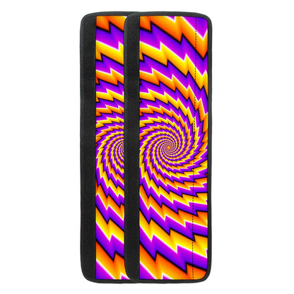 Yellow Twisted Moving Optical Illusion Refrigerator Handle Covers