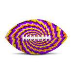 Yellow Twisted Moving Optical Illusion Rugby Ball