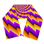 Yellow Twisted Moving Optical Illusion Scarf
