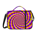 Yellow Twisted Moving Optical Illusion Shoulder Strap Bible Bag