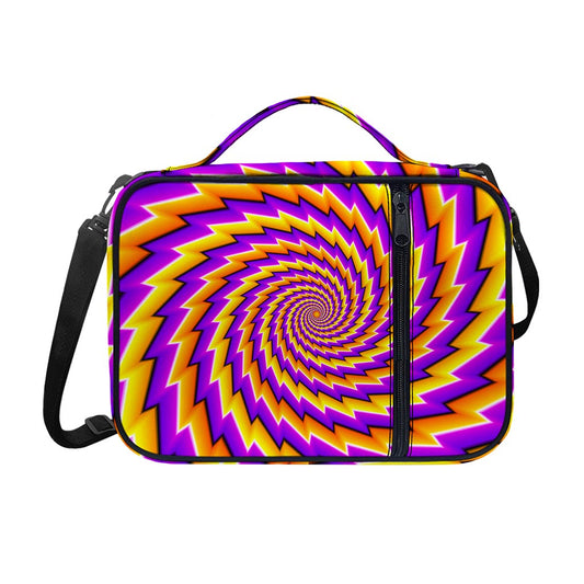 Yellow Twisted Moving Optical Illusion Shoulder Strap Bible Bag