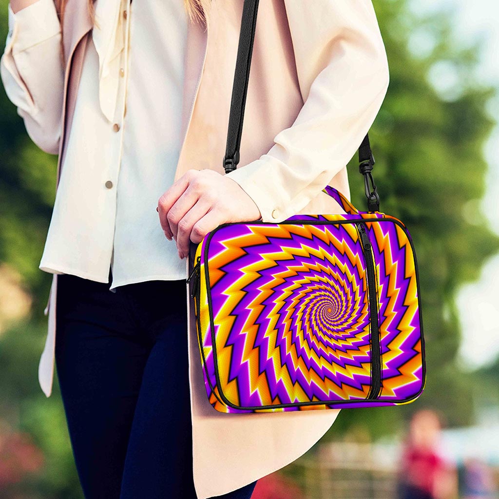 Yellow Twisted Moving Optical Illusion Shoulder Strap Bible Bag