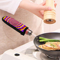 Yellow Twisted Moving Optical Illusion Skillet Handle Cover