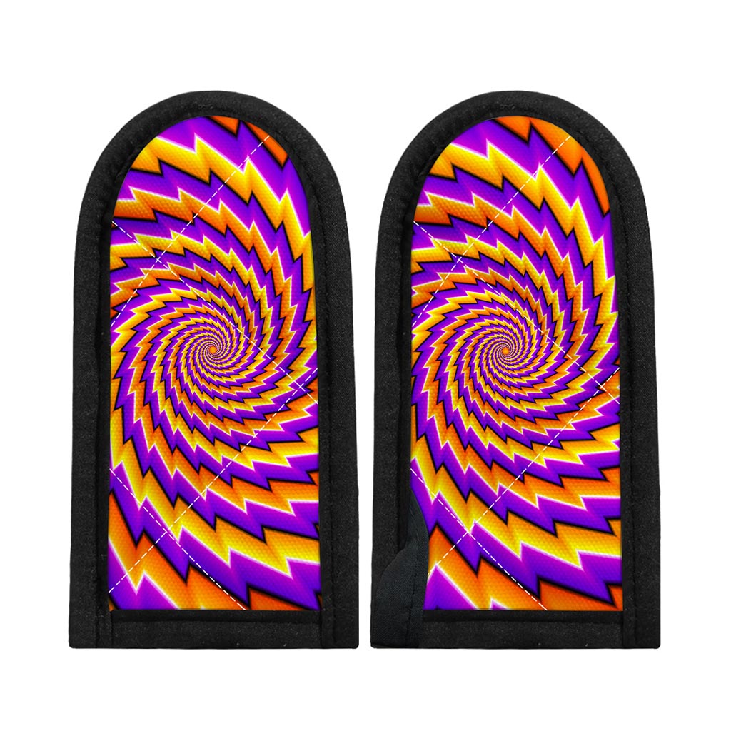Yellow Twisted Moving Optical Illusion Skillet Handle Cover