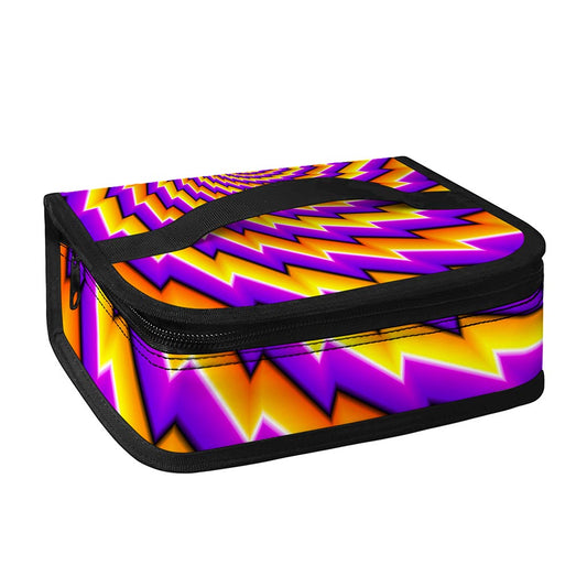 Yellow Twisted Moving Optical Illusion Small Lunch Bag