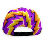 Yellow Twisted Moving Optical Illusion Snapback Cap