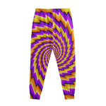 Yellow Twisted Moving Optical Illusion Sweatpants