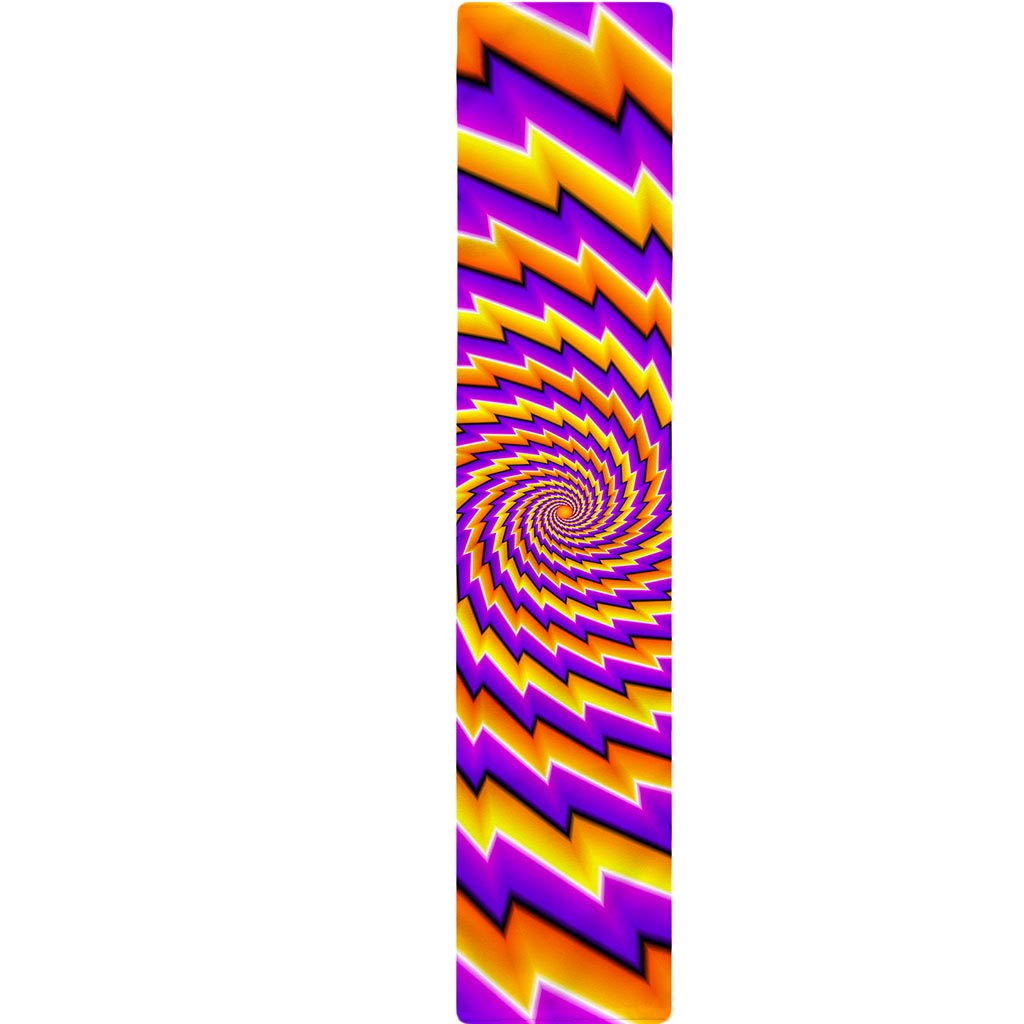 Yellow Twisted Moving Optical Illusion Table Runner