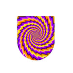 Yellow Twisted Moving Optical Illusion Toilet Lid Cover