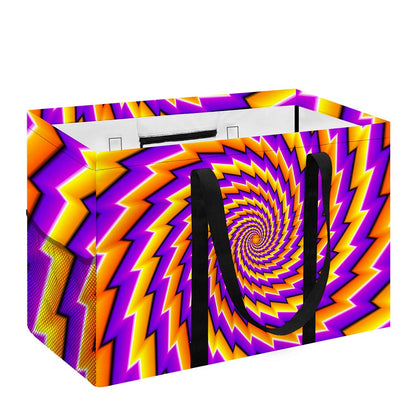 Yellow Twisted Moving Optical Illusion Utility Tote Bag
