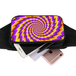 Yellow Twisted Moving Optical Illusion Waist Bag