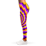 Yellow Twisted Moving Optical Illusion Women's Leggings