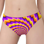 Yellow Twisted Moving Optical Illusion Women's Panties