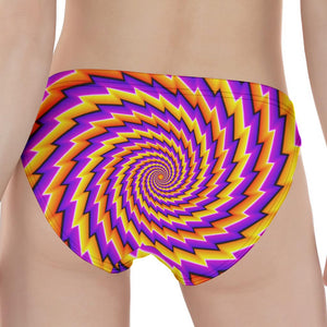 Yellow Twisted Moving Optical Illusion Women's Panties