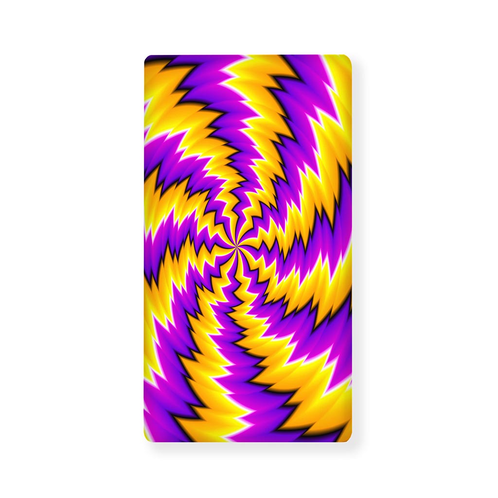 Yellow Vortex Moving Optical Illusion Baby Crib Sheet