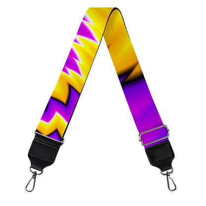 Yellow Vortex Moving Optical Illusion Bag Strap