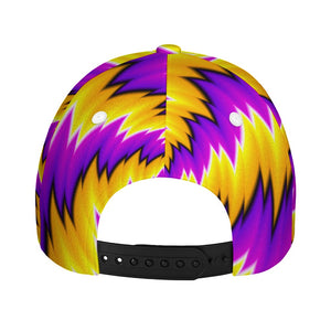 Yellow Vortex Moving Optical Illusion Baseball Cap