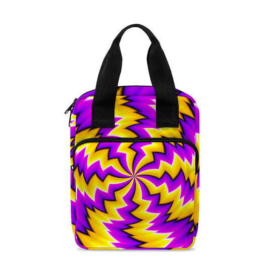 Yellow Vortex Moving Optical Illusion Bible Tote Bag