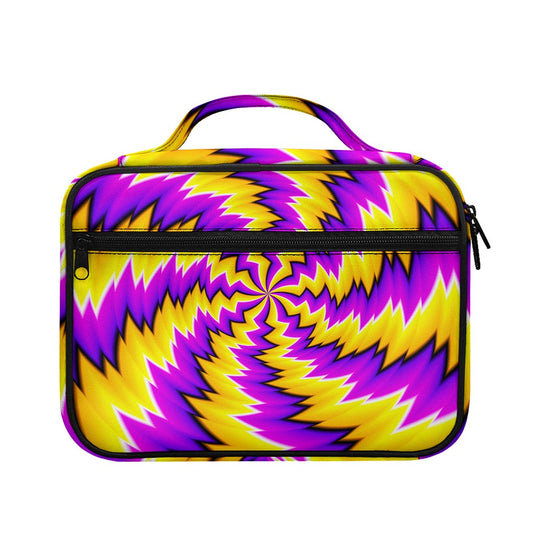 Yellow Vortex Moving Optical Illusion Briefcase Bible Bag